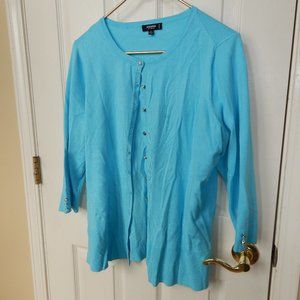 Blue cardigan
